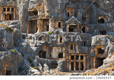 Ancient town in Myra, Turkey 14049547