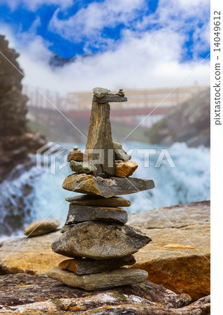 Stigfossen waterfall and viewpoint - Norway 14049612