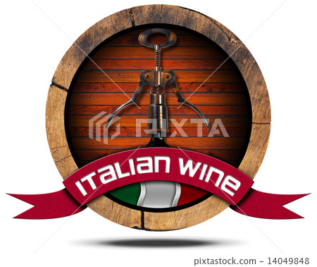 Italian Wine - Wooden Icon 14049848