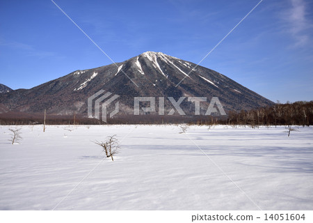 Mt. Nara在冬天和Senjoh峽谷 14051604