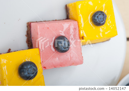 strawberry and mango mousse dessert cake strawberry and mango mousse dessert cake 14052147
