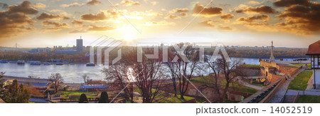 Statue of Victory with a monument in capital city Belgrade, Serbia Statue of Victory with a monument in capital city Belgrade, Serbia 14052519