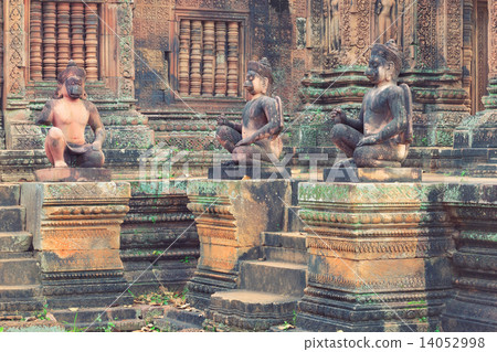 Banteay Srei temple Dvarapala statues, Cambodia 14052998
