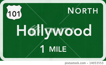 Hollywood USA Highway Sign 14053553