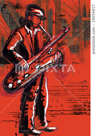 Sax player 14054917