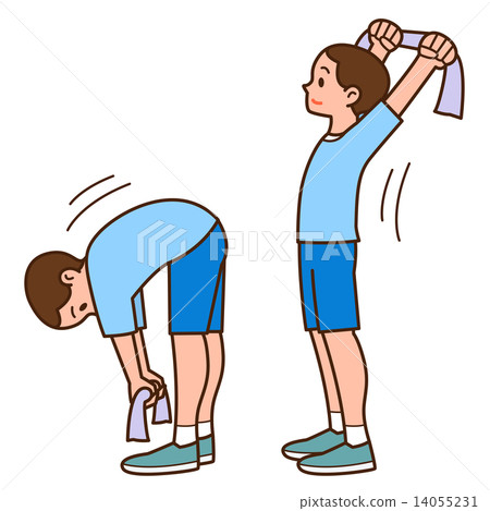 A man stretching A man stretching 14055231