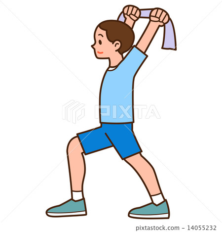 A man stretching A man stretching 14055232
