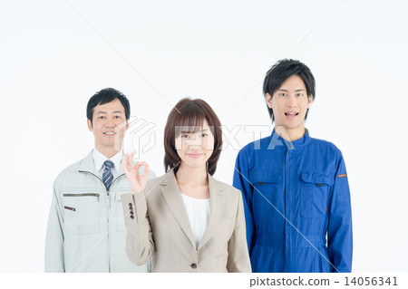 Business woman and worker 14056341