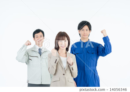 Business woman and worker 14056346