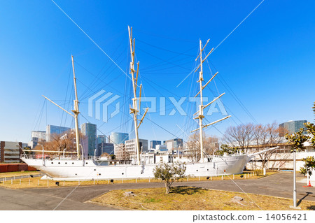 Research practice ship · Yunumadaru and blue sky 14056421