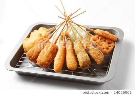 Deep-fried skewers 14056961