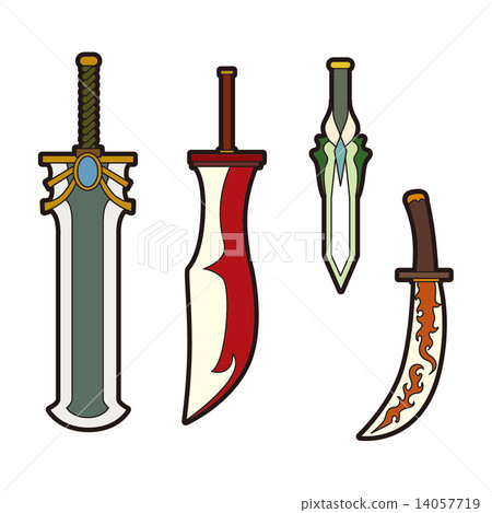 Illustration of fantasy | Weapons · big swords · small knives 14057719