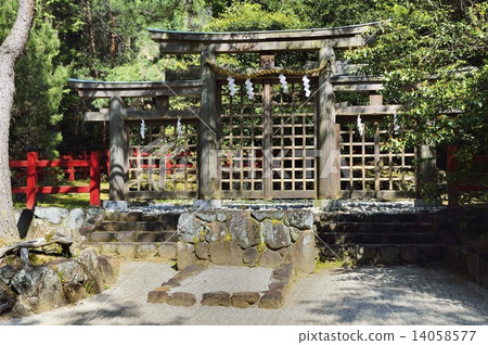 檜原神社Miwa torii 14058577