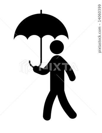 Person who puts an umbrella Person who puts an umbrella 14060399