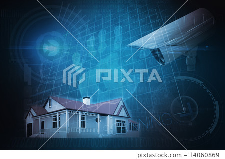 Composite image of cctv camera 14060869