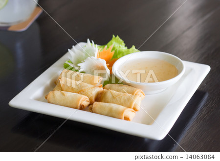 Fried Chinese Traditional Spring rolls food Fried Chinese Traditional Spring rolls food 14063084
