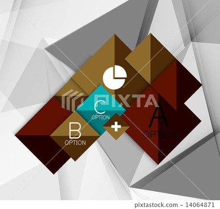 Business geometric option steps infographics Business geometric option steps infographics 14064871
