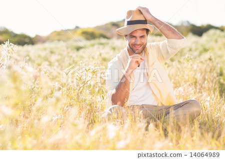Happy man smiling at camera 14064989