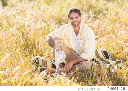 Happy man smiling at camera 14065426