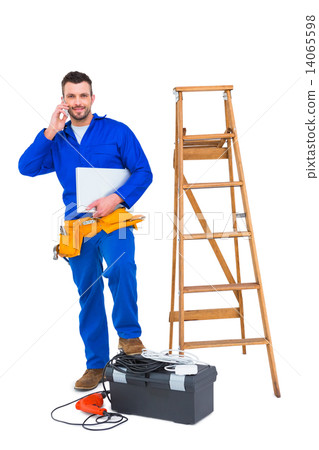 Carpenter on the phone 14065598