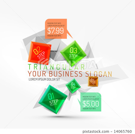 Vector fresh business abstract infographic 14065760