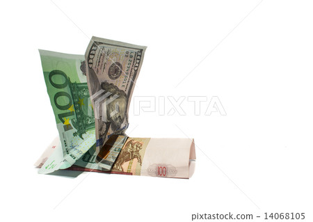 dollar and euro riding on russian rouble as on house  14068105
