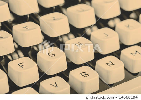 closeup of old typewriter letters closeup of old typewriter letters 14068194