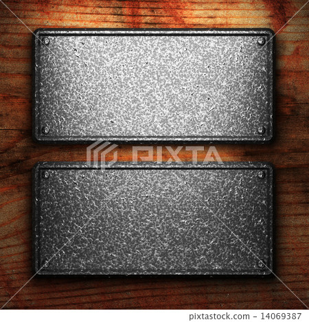 iron plate on wood 14069387