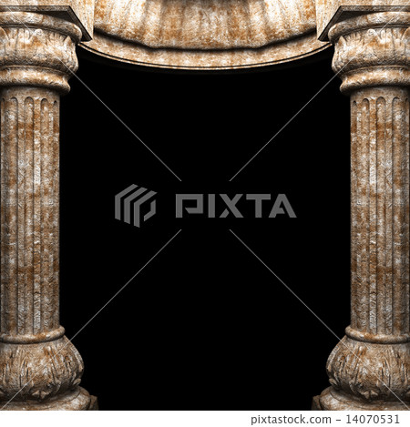 stone columns and arch 14070531