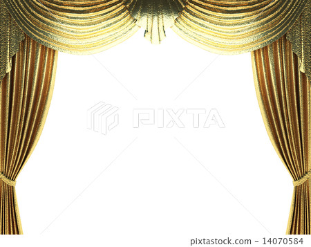 velvet curtain opening scene 14070584