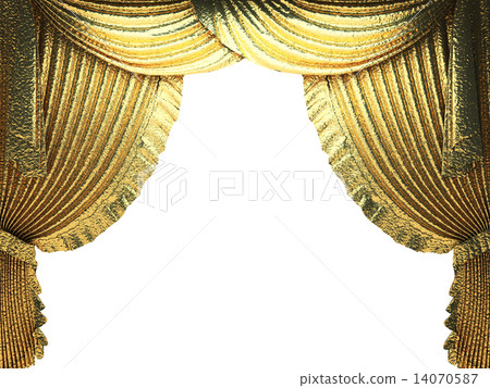 velvet curtain opening scene 14070587