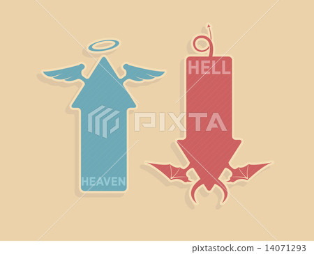 Vector up and down arrows 14071293
