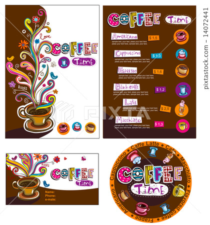 Corporate style for cafe or shop. 14072441