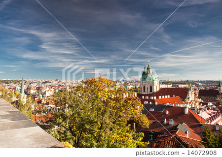 View from Prague Castle on the autumn Prague 14072908