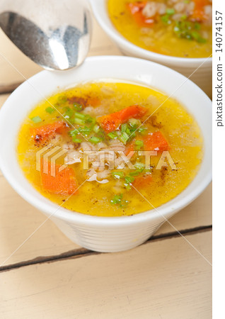 Syrian barley broth soup Aleppo style Syrian barley broth soup Aleppo style 14074157