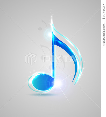 Blue shining note - Stock Illustration [14075087] - PIXTA