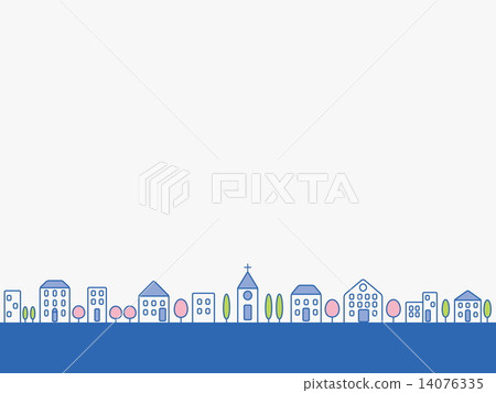 Cityscape Spring landscape 14076335