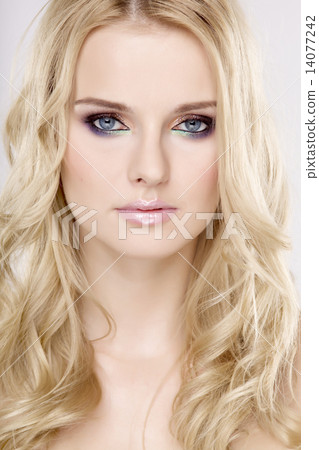 Young pretty woman with beautiful blond hairs 14077242