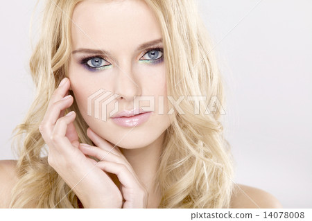 Young pretty woman with beautiful blond hairs Young pretty woman with beautiful blond hairs 14078008