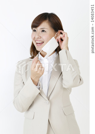 一個刷新的微笑的女商人 14083451