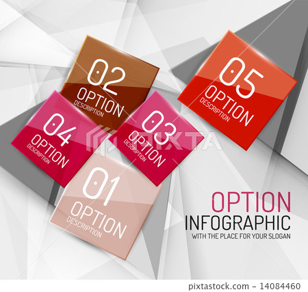 Geometric Option Business geometric option steps infographics - Stock Illustration ...