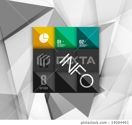 Geometric Option Business geometric option steps infographics - Stock Illustration ...