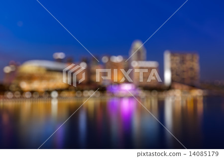 Modern city defocused blurred background 14085179