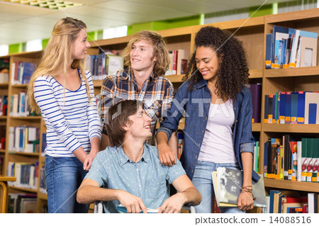 College students in library College students in library 14088516
