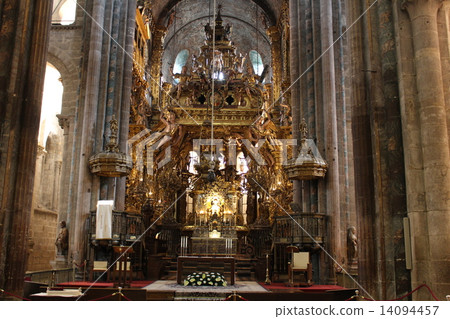 Inside the cathedral of the sanctuary / Santiago de Compostela Spain 14094457