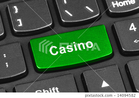 Computer notebook keyboard with Casino key 14094582