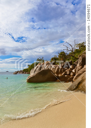 Beach Anse Lazio at Seychelles Beach Anse Lazio at Seychelles 14094671
