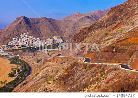 Road to beach Teresitas in Tenerife - Canary Islands 14094737