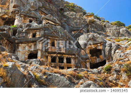 Ancient town in Myra, Turkey 14095345