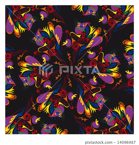 Bright abstract background on black Bright abstract background on black 14096987